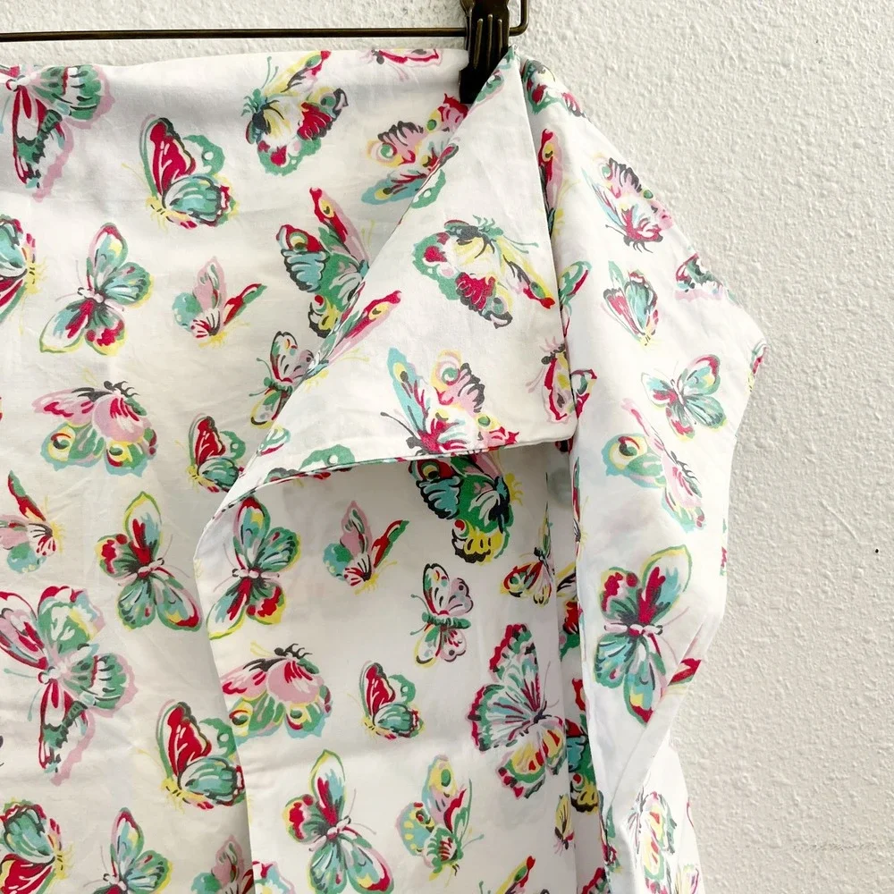 CATH KIDTSON Rainbow Butterflies Pillow Covers x2
